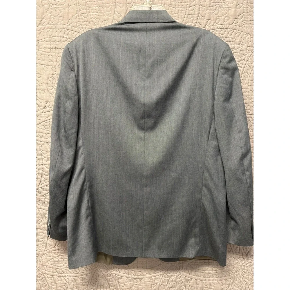VTG‎ Nino Cerruti Rue Royale Grey Two Button Sport Coat Mens 46R Made in USA
